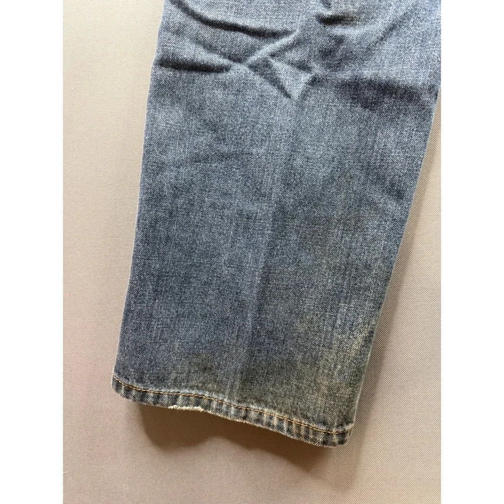 Levi's Vintage 514 Slim Straight Jeans Mens Blue Medium Wash 35x29